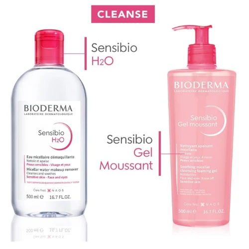 Bioderma Sensibio H2O Make-Up Removing Micellar Water - Sensitive Skin, 500ml