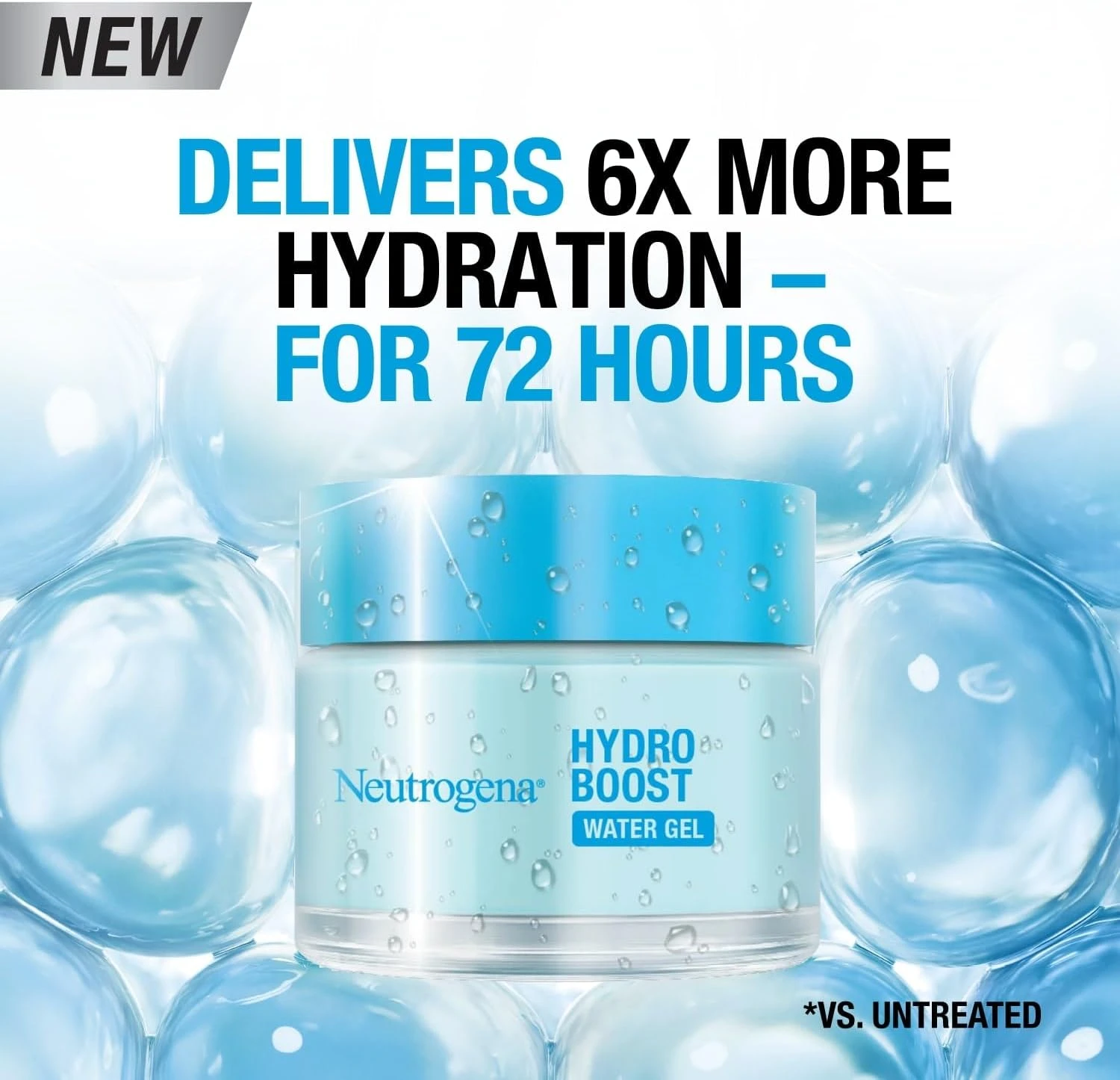 Neutrogena Hydro Boost Water Gel Face Moisturizer, Lightweight & Oil-Free, for N