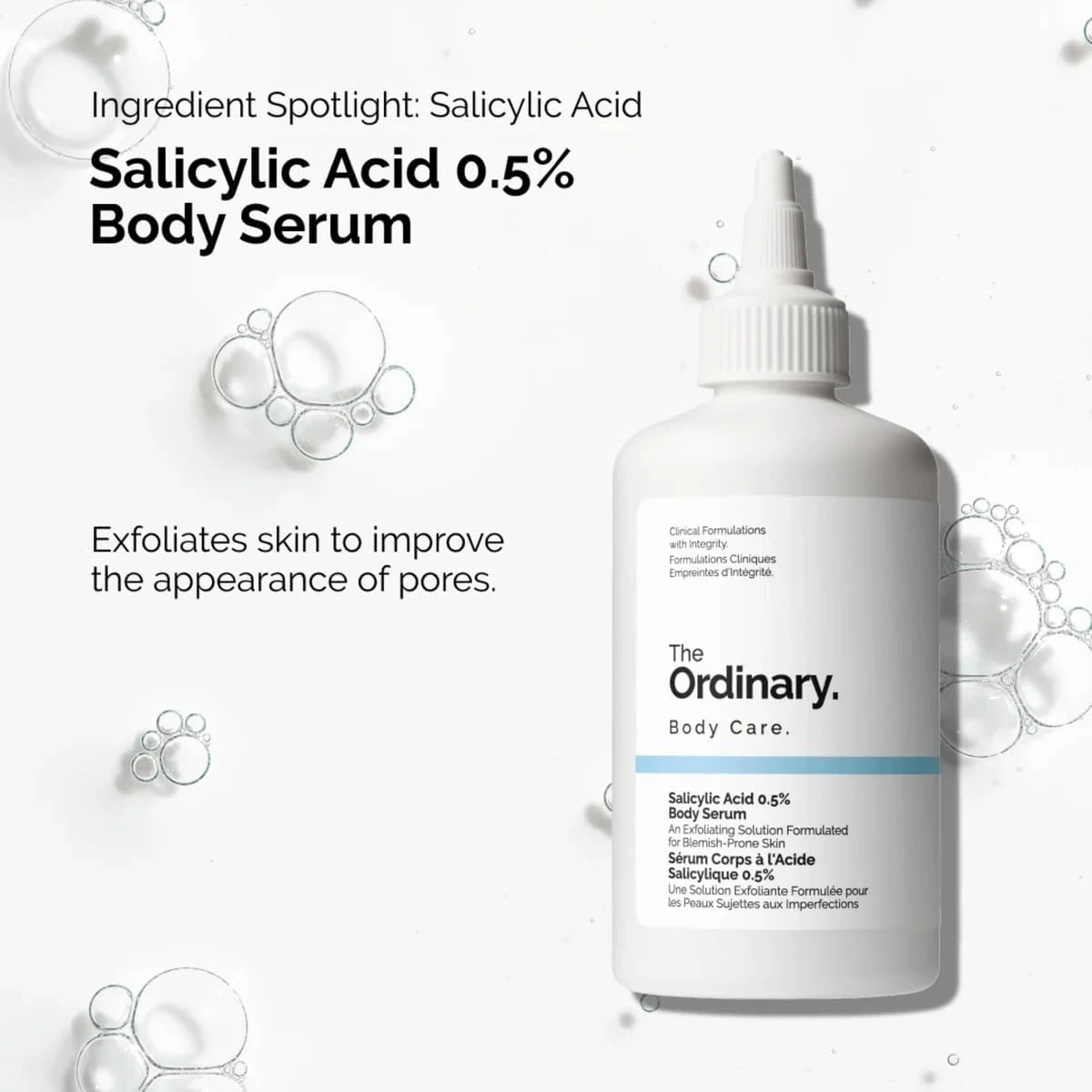 The Ordinary Salicylic Acid 0.5% Body Serum (240ml) – Exfoliating Treatment for 
