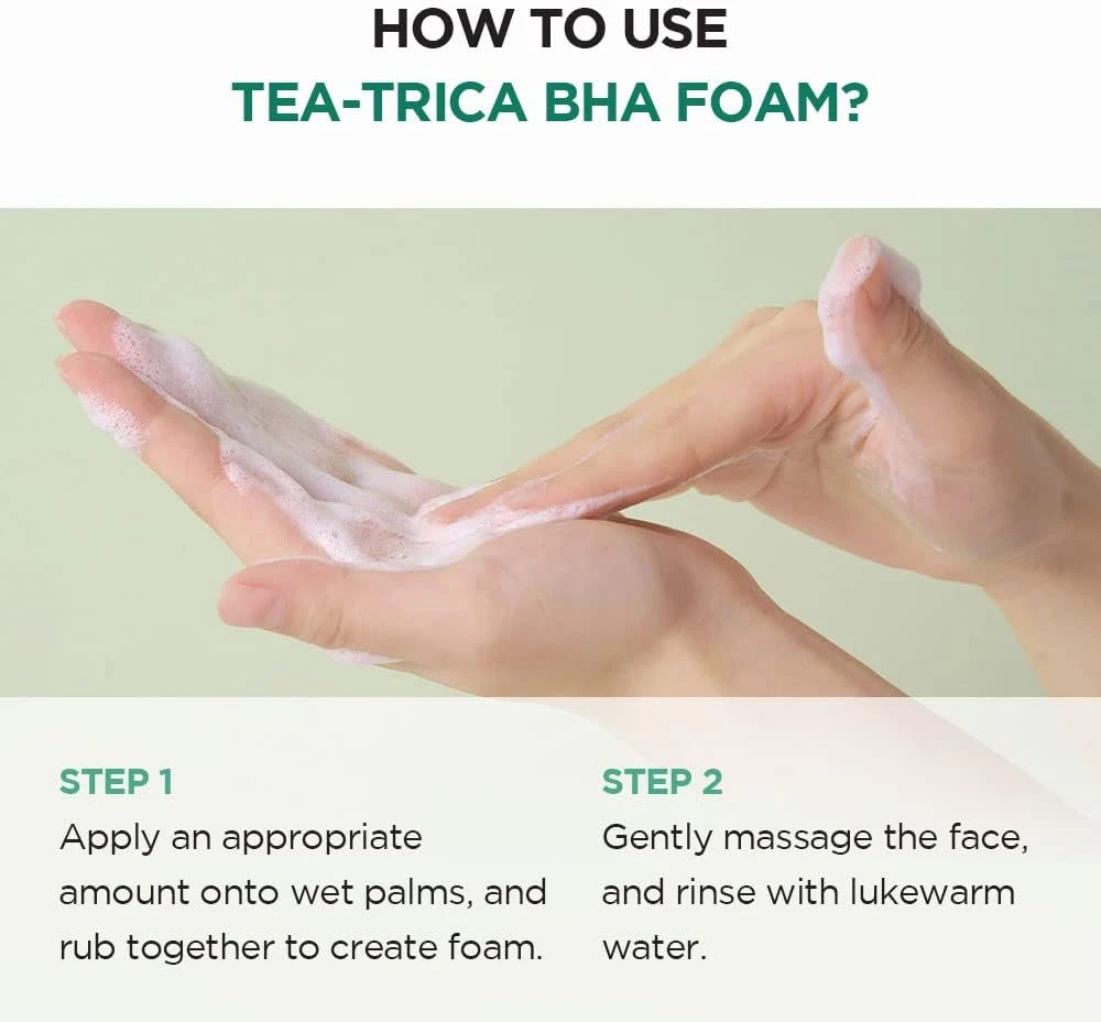 SKIN1004 Madagascar Centella Tea-Trica BHA Foam 4.22 fl.oz(125ml) | Professional