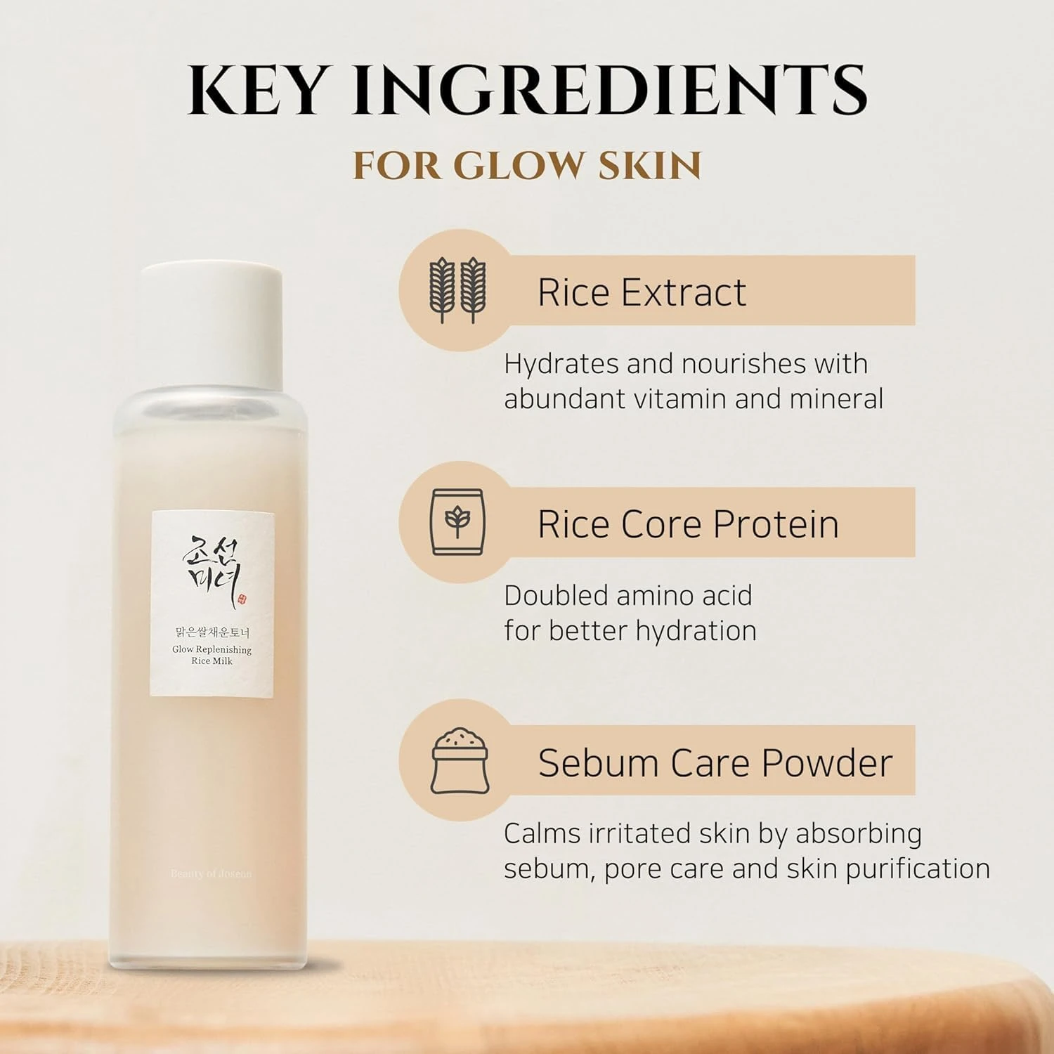 Beauty of Joseon Glow Replenishing Rice Facial Sebum Toner for Oily Combination 