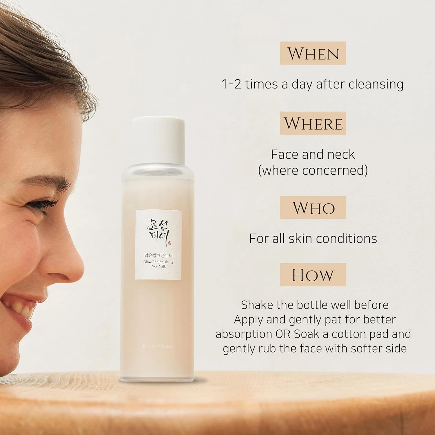 Beauty of Joseon Glow Replenishing Rice Facial Sebum Toner for Oily Combination 