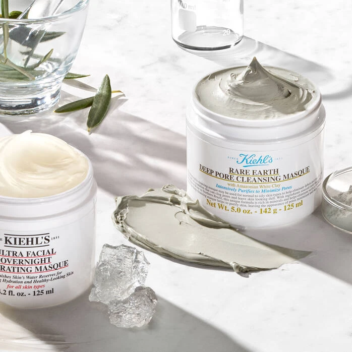 Kiehl's Rare Earth Deep Pore Cleansing Mask, Pore-Minimizing Face Mask