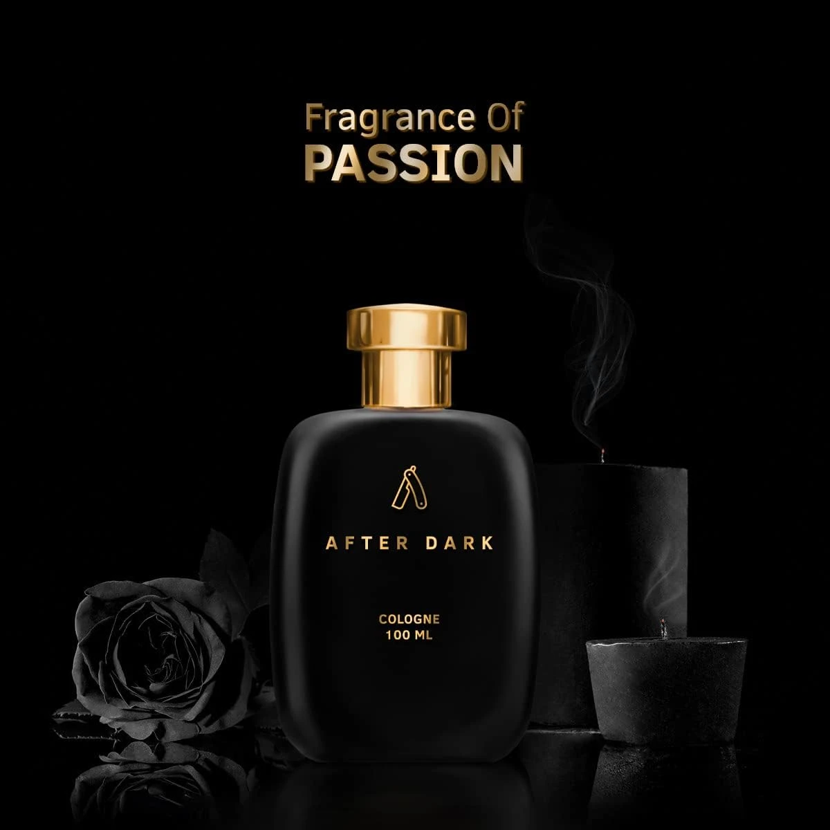 Ustraa After Dark Cologne - 100ml - Perfume for Men Rich with Saffron, Oudh and 