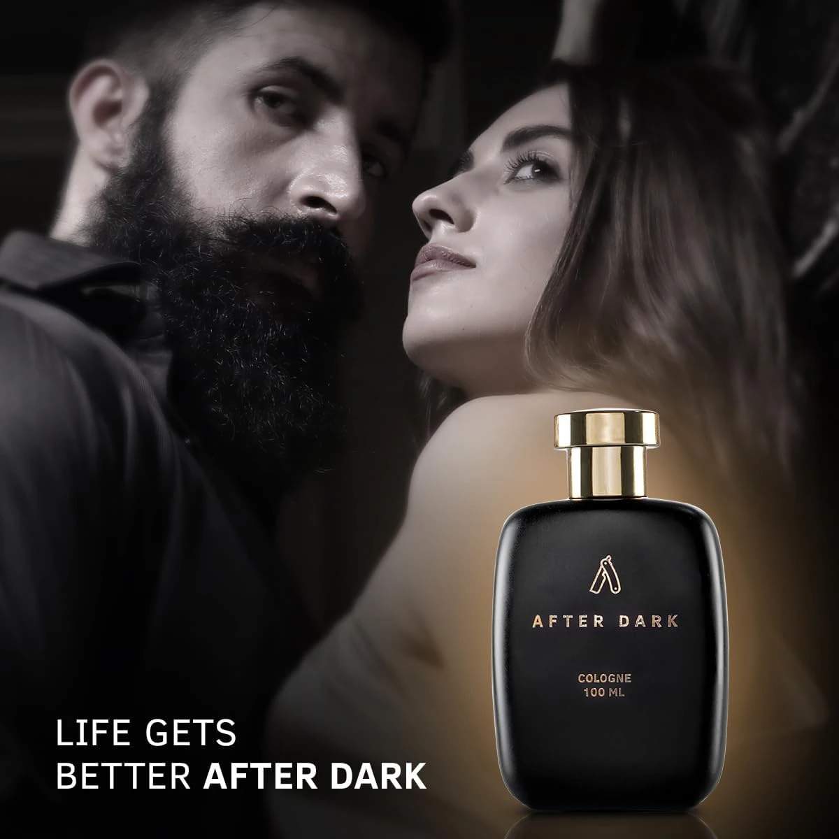 Ustraa After Dark Cologne - 100ml - Perfume for Men Rich with Saffron, Oudh and 