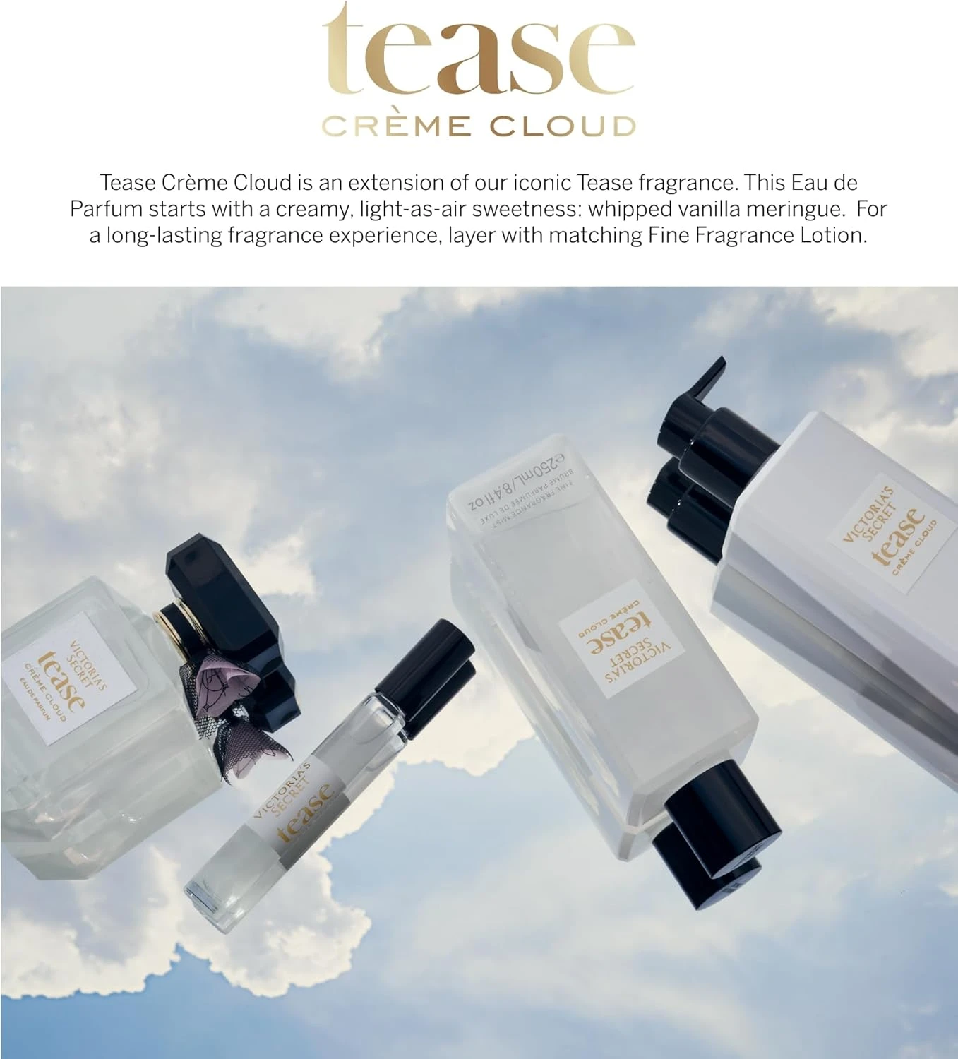 Victoria's Secret Tease Crème Cloud Eau de Parfum Rollerball, Notes of Vanilla M