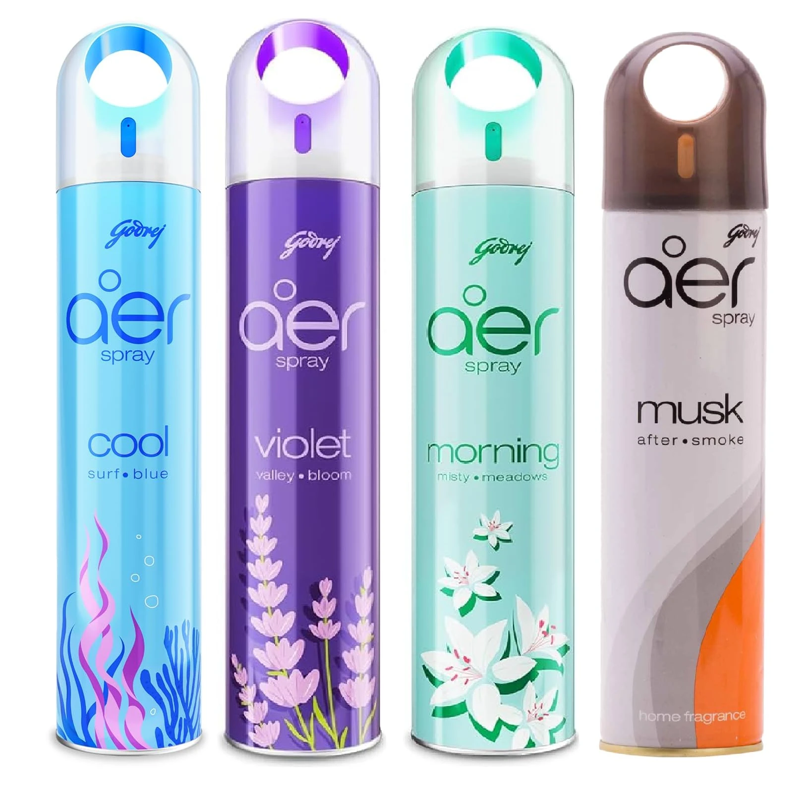 Godrej Aer Spray Home & Office Air Freshener – Morning Misty Meadows, 300ml     