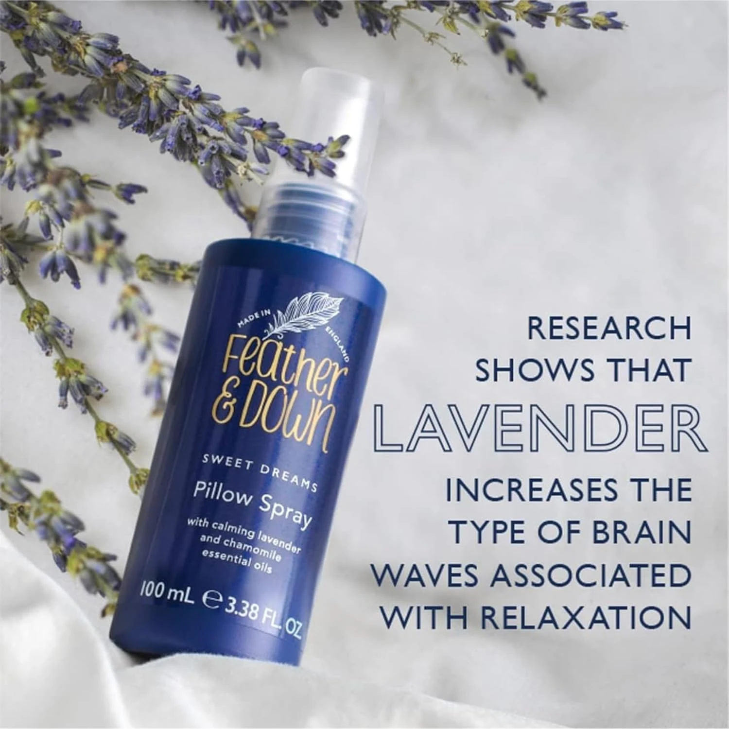 Feather & Down Sweet Dream Pillow Spray (100ml) - With Calming Lavender & Chamom