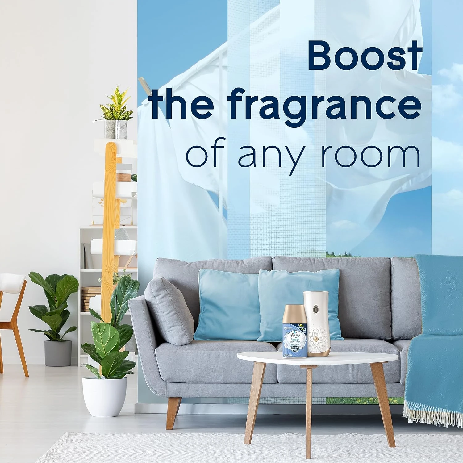 Glade Automatic Spray Refill Clean Linen Air Freshener, For Up To 60 Days Of Aut