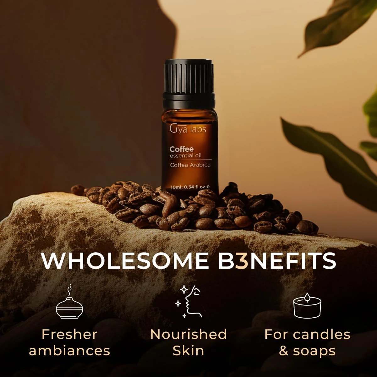 Gya Labs Coffee Essential Oil for Diffusers - 0.34 Fl Oz - 100% Pure Natural Cof