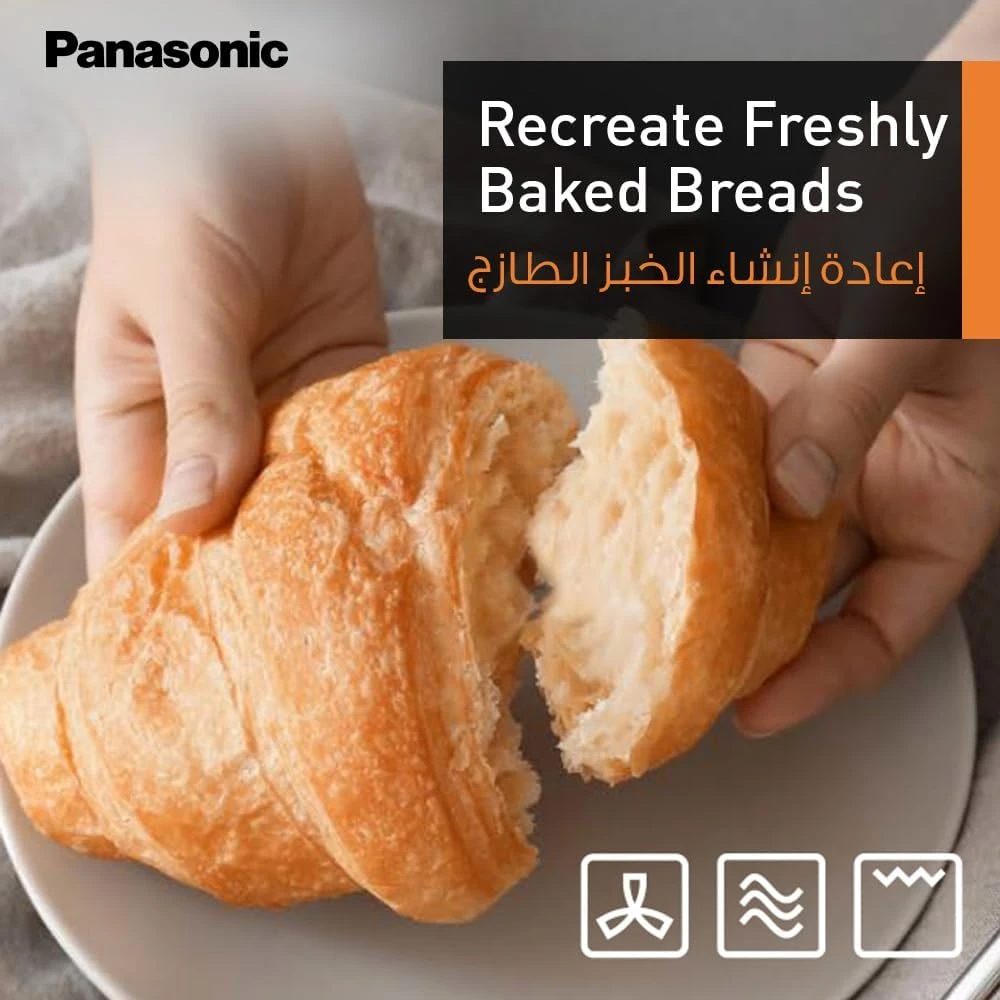 Panasonic 27L 4-In-1 Convection Microwave Oven, Nn-Cd67, Black, With Healthy Air