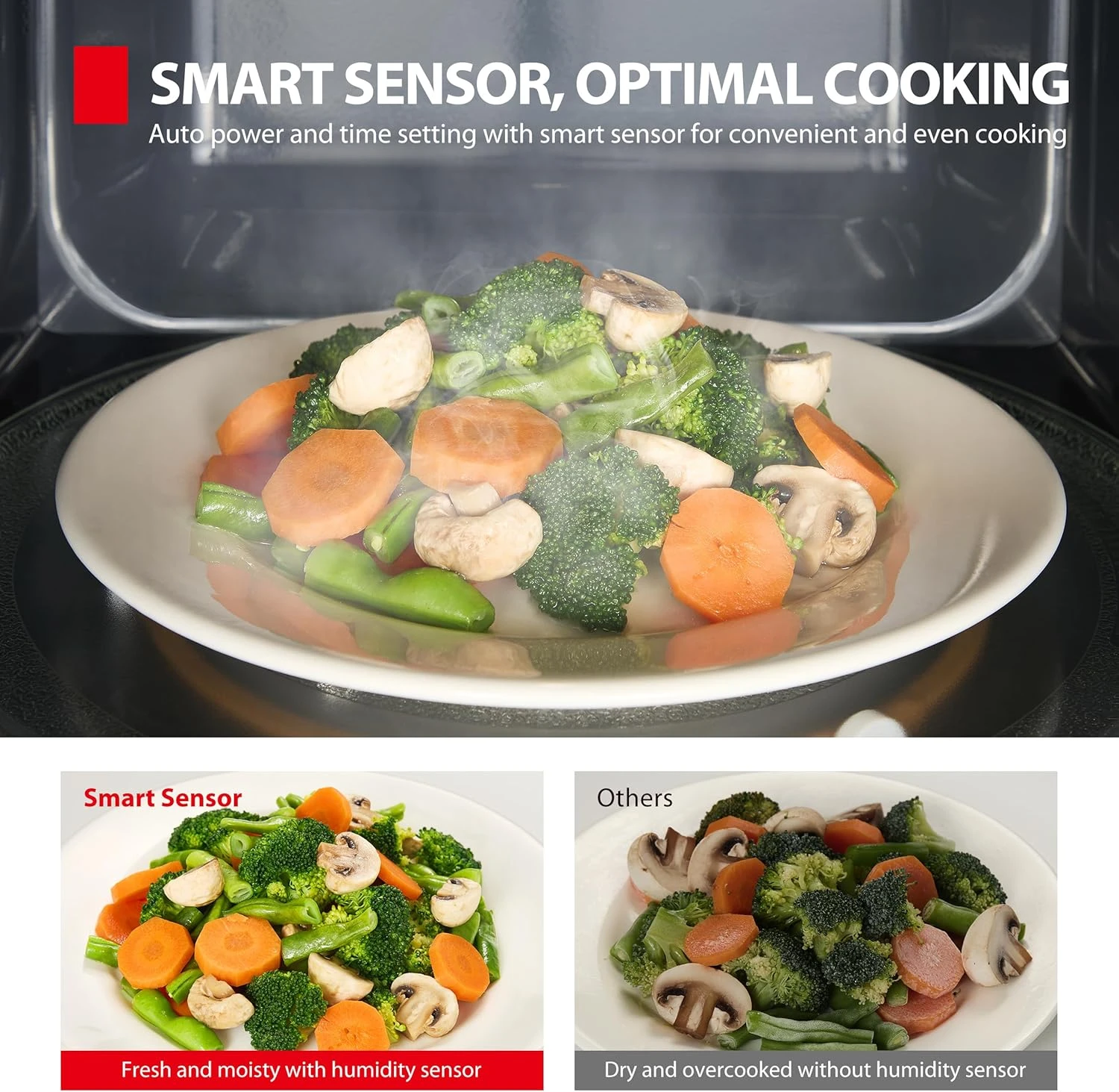 TOSHIBA 45L Microwave Oven 1000W,10 Power Levels Output, 55.5dB* Quiet Operation