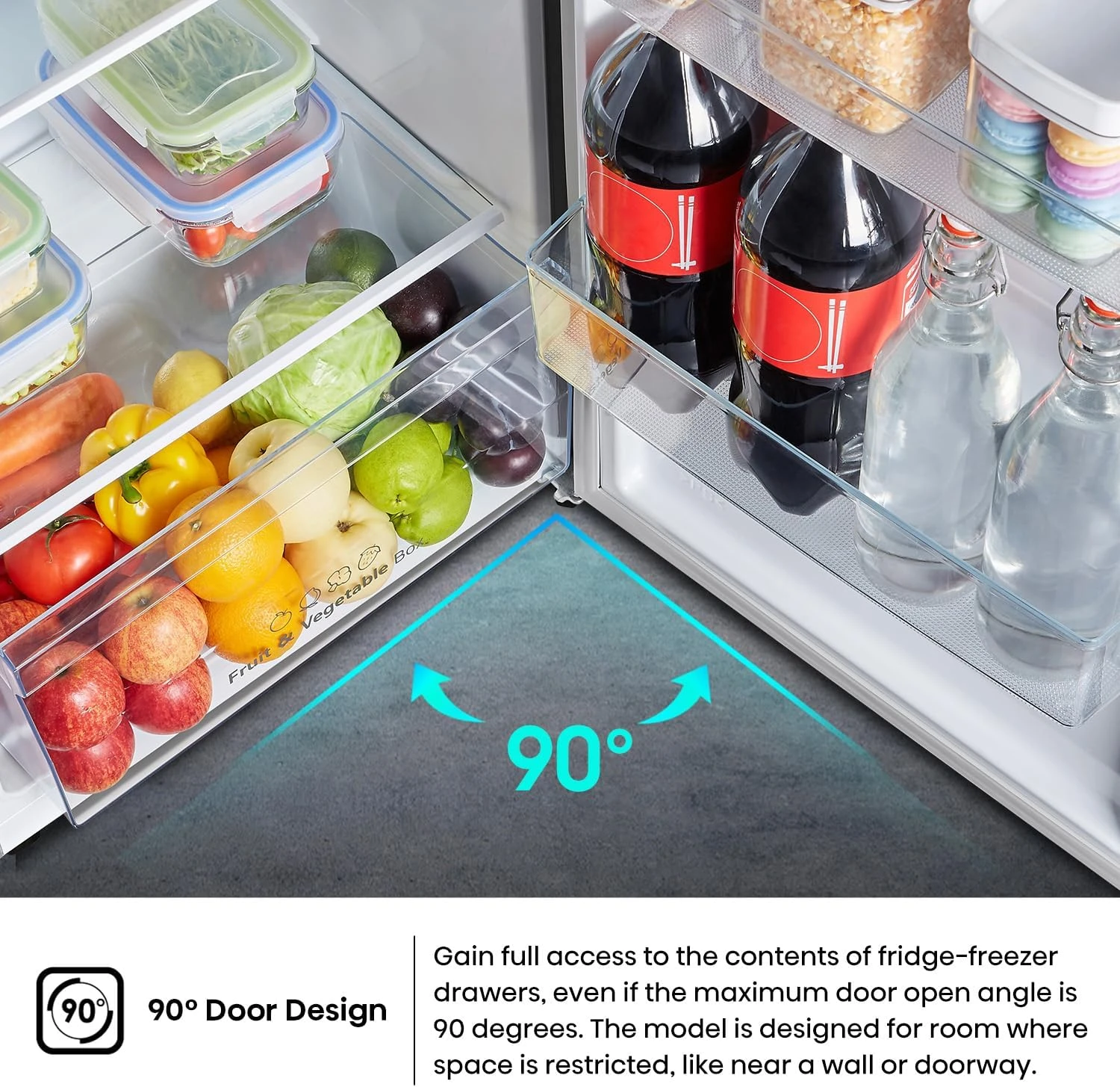 Hisense HTM55203D2, 264 Litres Gross, Top Mount Refrigerator, No Frost Technolog