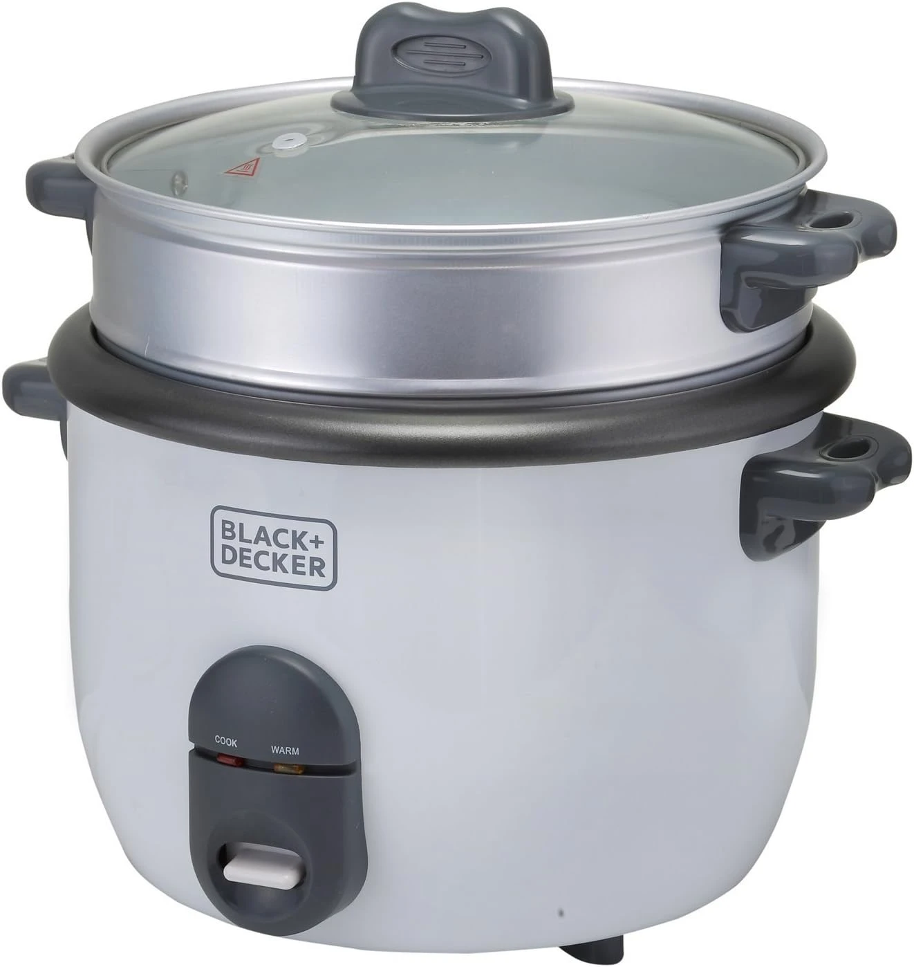 Black & Decker Rice Cooker, 700W Power, 1.8L, Removable Non-Stick Bowl & Steamin