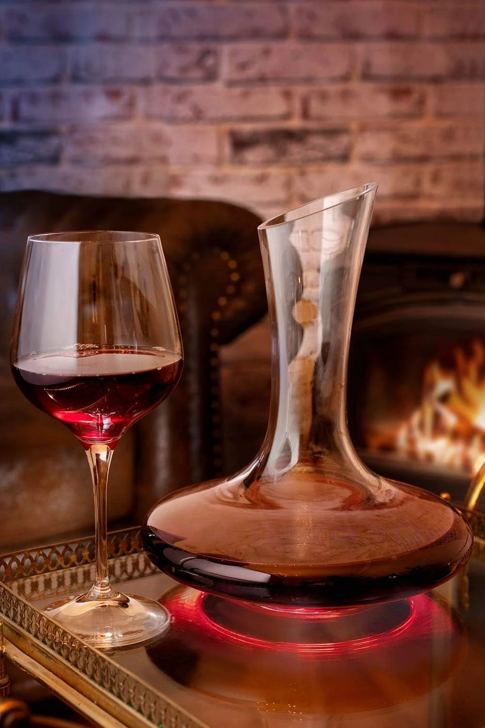 Plaisir de la Cave Wine Decanter & Accessories (Cork Stopper + Cleaning Beads) -