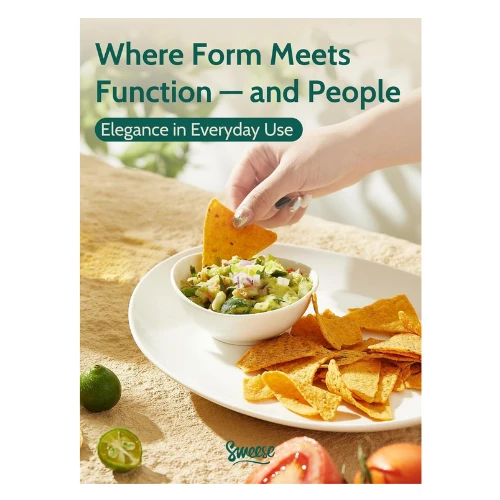 Sweese 4 Inch Porcelain Small 4 oz Bowls for Sauce | Charcuterie | Dipping | Sna