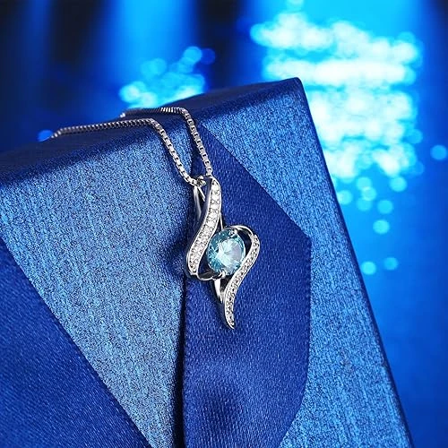 J.Rosée Swarovski Elements 925 Sterling Silver Necklace The Eye Of The Lover For