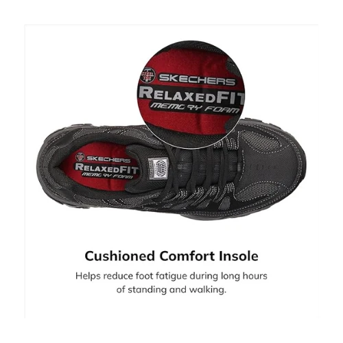 Skechers Cankton-U Mens Industrial Sneaker Shoes , Brown , 39.5 EU