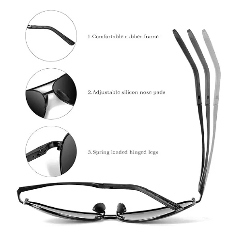 Aviator Sunglasses for Men Polarized Women-mxnx UV Protection Lightweight Drivin