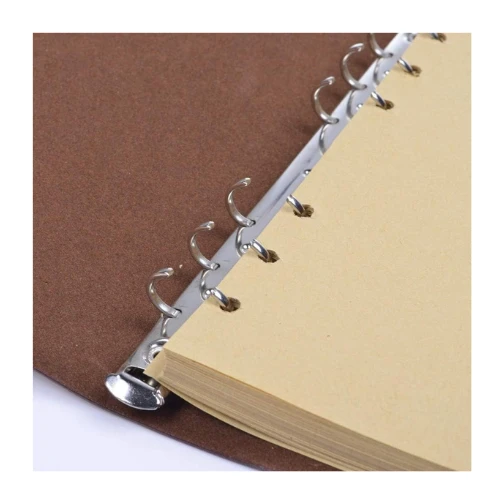 Pu leather cover notebook to write diary, spiral blank string daily notepad, lin
