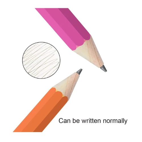 BUSHIBU Wooden Jumbo Pencils for Prop/Gifts/Decor - 14 Inch Funny Big Novelty Pe