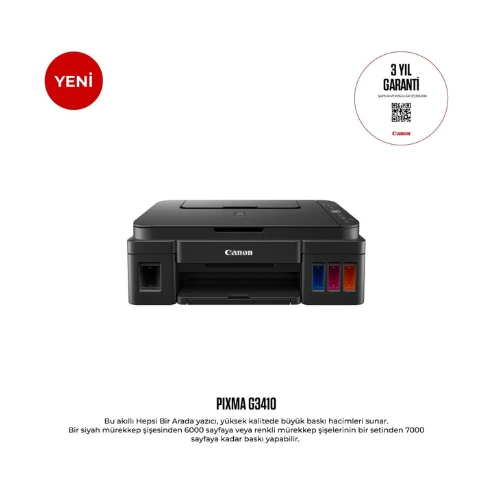 Canon PIXMA G3410 - Compact, connected high yield print, copy and scan, Black