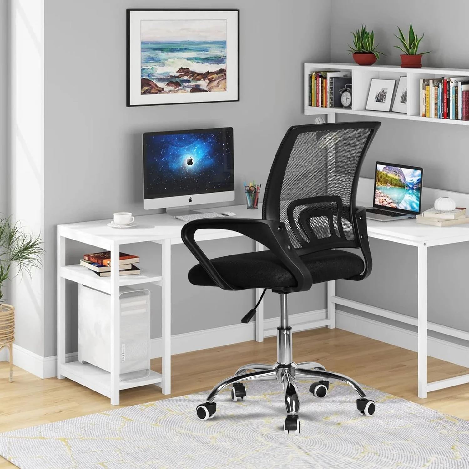 SKY-TOUCH SKY TOUCH Office Chair,Comfort Ergonomic Height Adjustable Desk Chair 