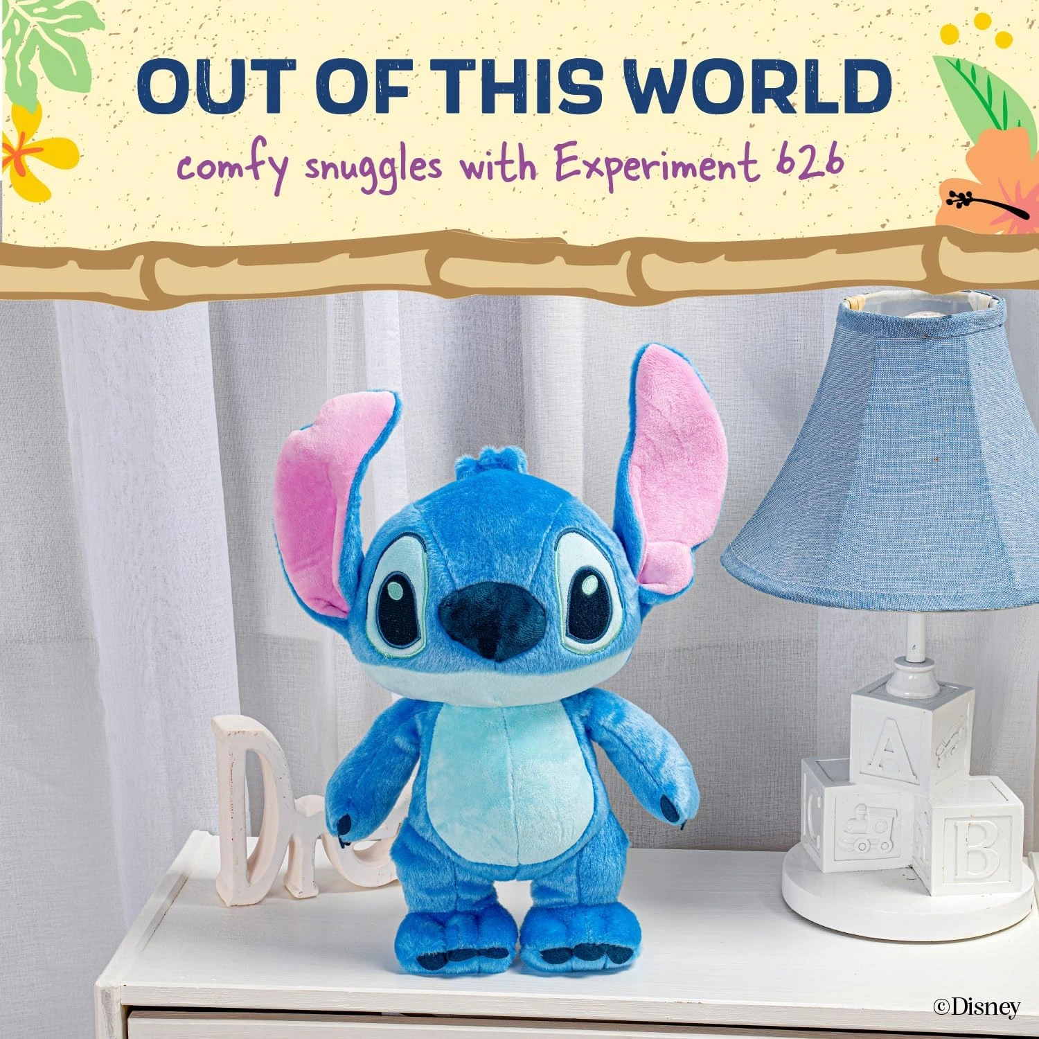 KIDS PREFERRED Disney Baby Lilo & Stitch Soft Huggable Baby Stitch Stuffed Anima