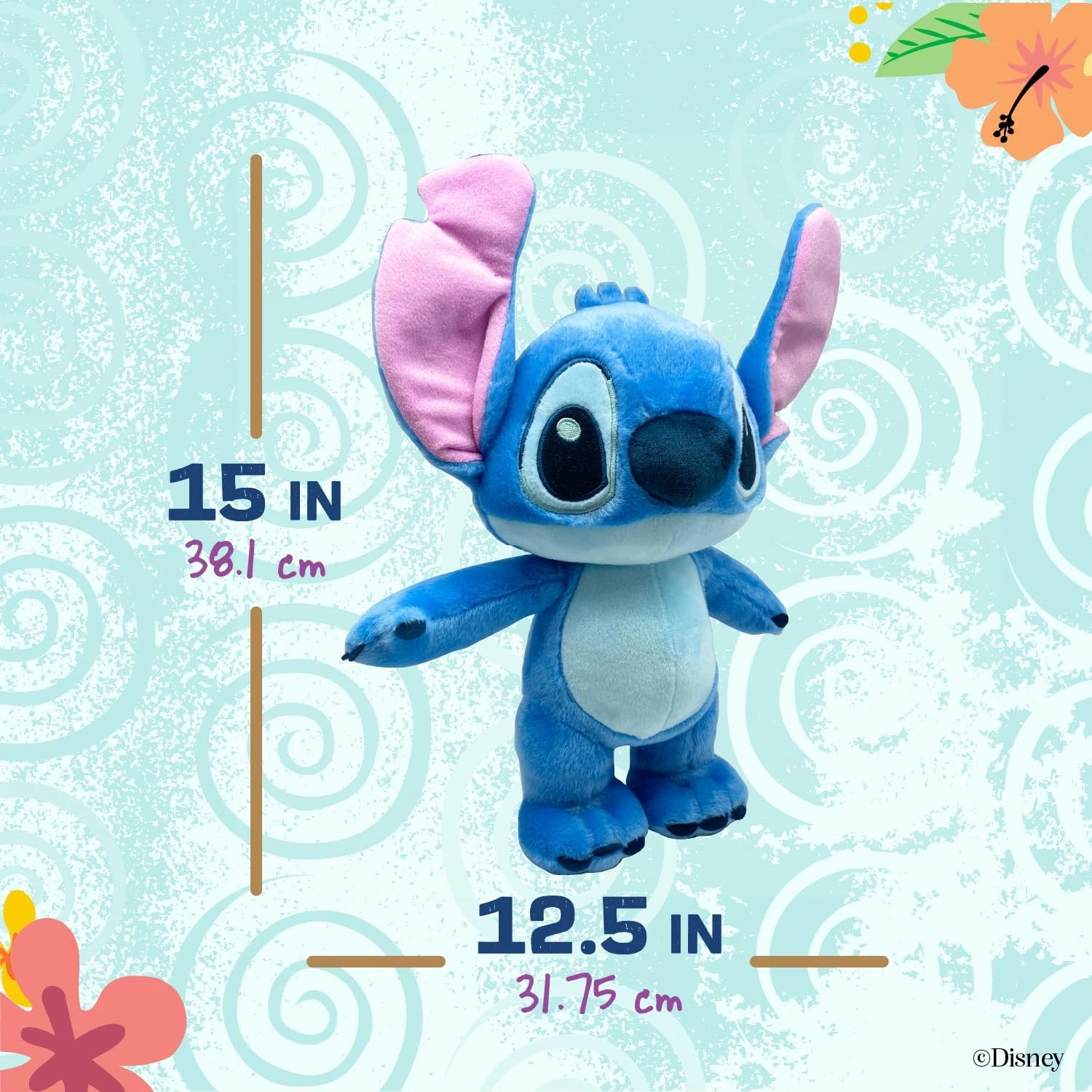 KIDS PREFERRED Disney Baby Lilo & Stitch Soft Huggable Baby Stitch Stuffed Anima