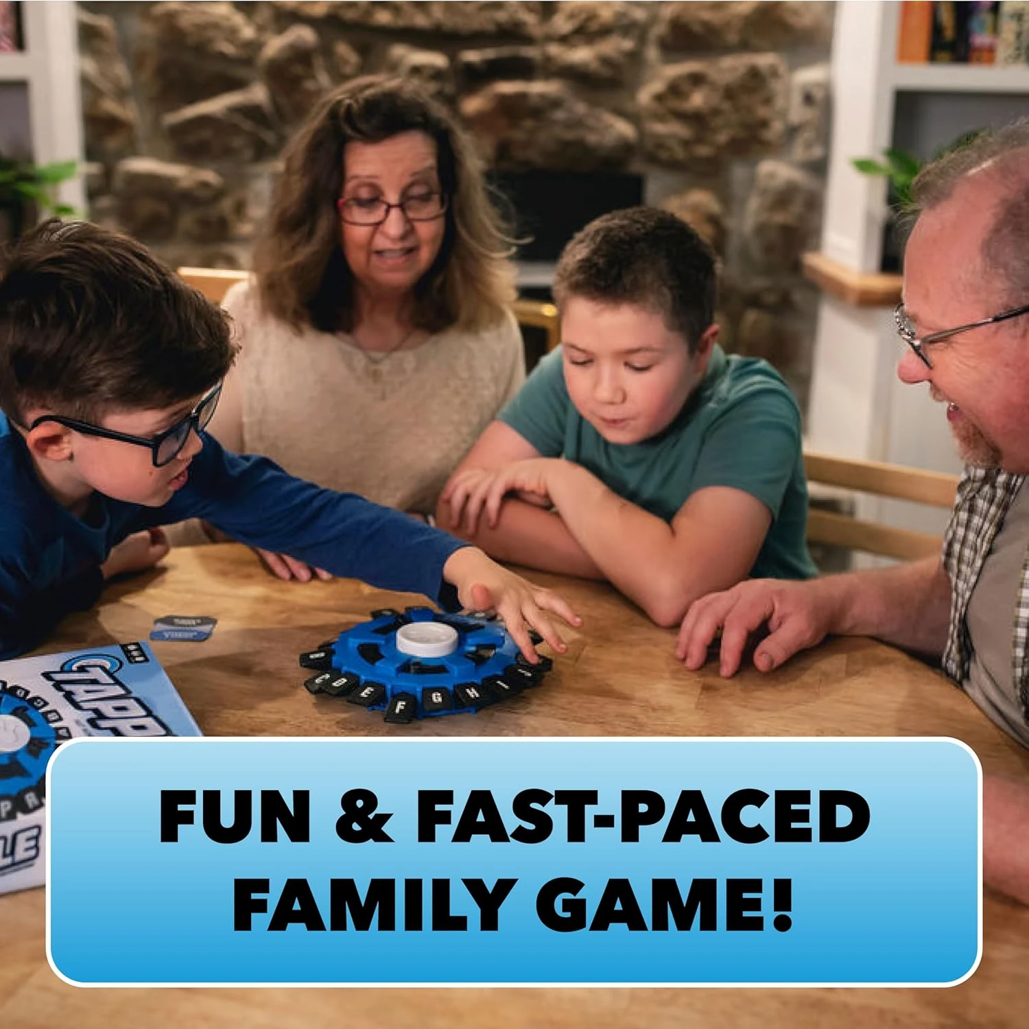 USAOPOLY TAPPLE® Word Game | Fast-Paced Family Board Game | Choose a Category & 