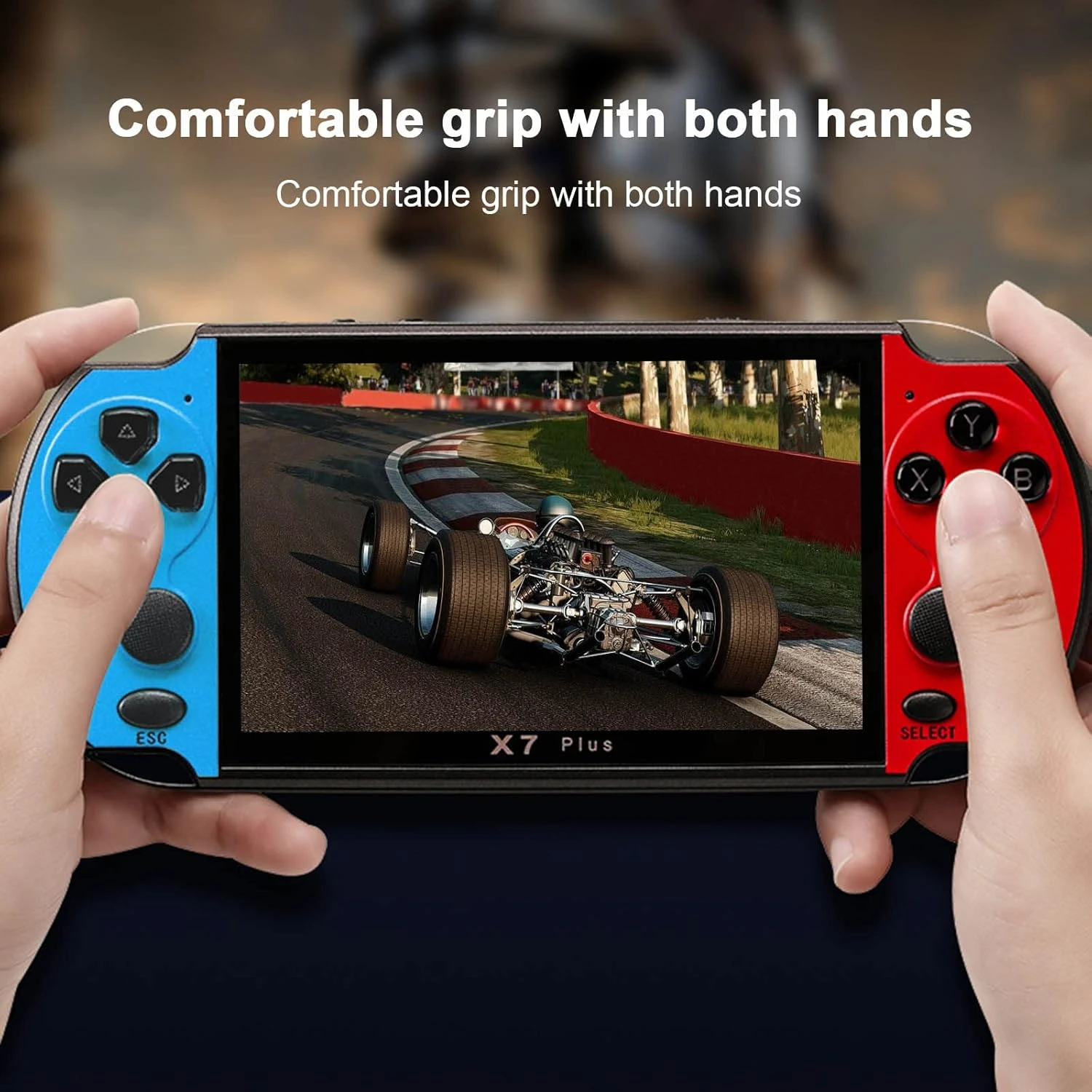 lilistore 5.1inch X7 Plus Video Game Console Handheld Game Players Double Rocker