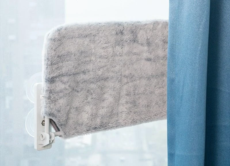 SKY-TOUCH Cat Hammock Bed & Window Perch: Foldable Cordless Pet Lounger with 4 S