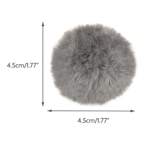 Chiwava 24PCS 1.8" Catnip Furry Cat Toys Ball Soft Pom Pom balls Kitten Chase Qu