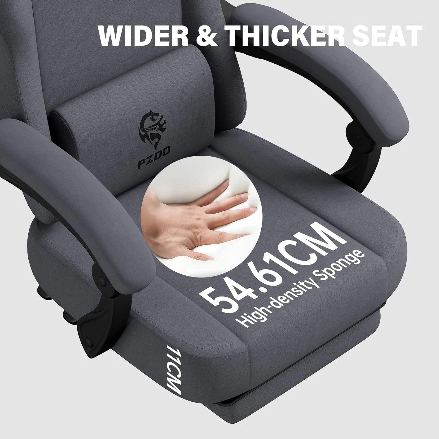 PZDO Ergonomic Gamer Chair Gaming Chair for Adults, Gaming Chair with footrest, 