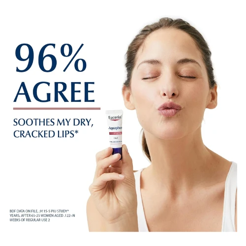 Eucerin Aquaphor SOS Lip Repair Lip Balm, Immediate 60-Seconds Lip Care and Reli