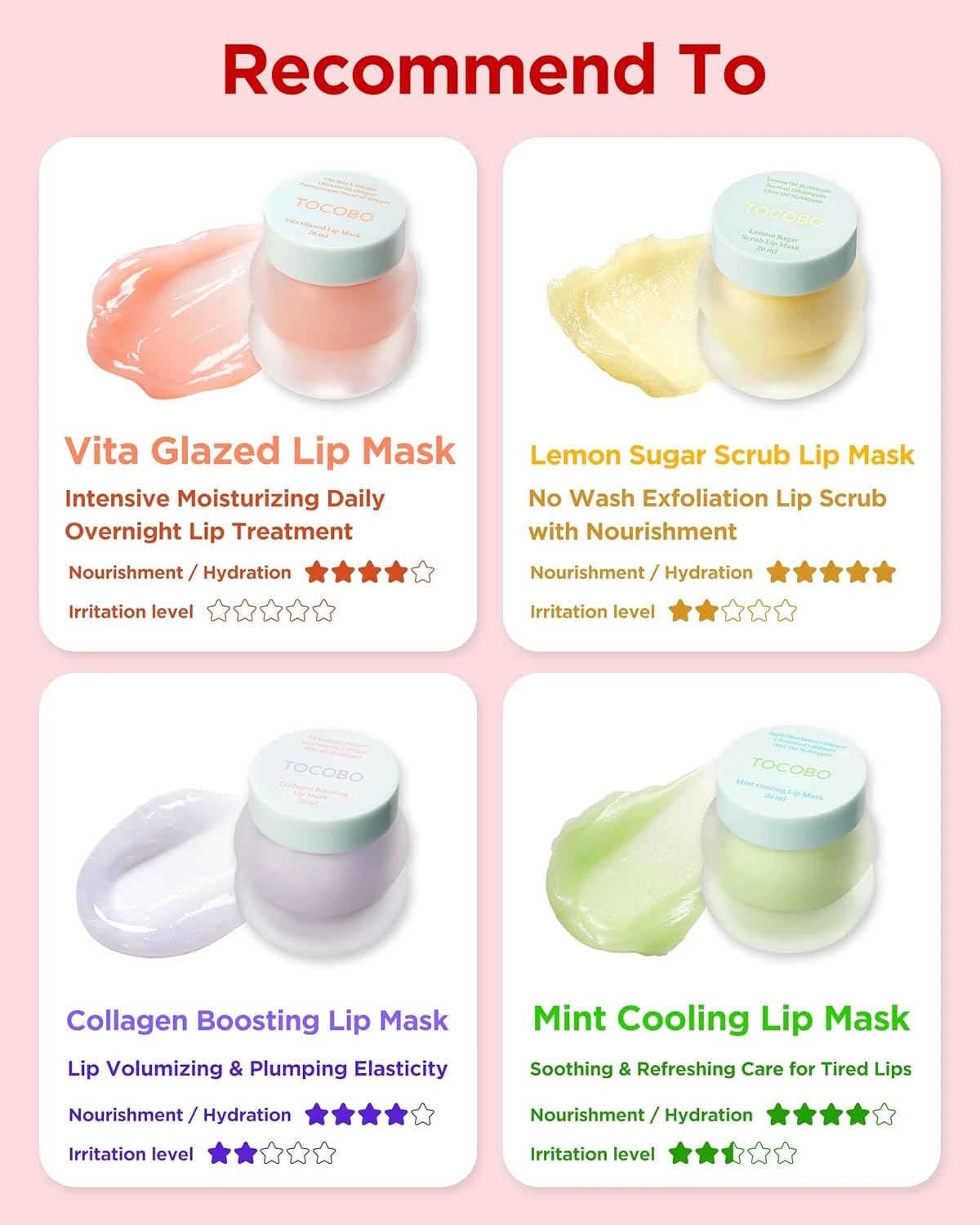 TOCOBO Lemon Sugar Lip Mask 20ml | Overnight Lip Maks, Korean Lip Mask, Lip Slee