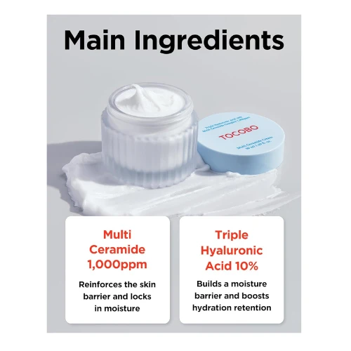 TOCOBO] Multi Ceramide Cream 1.7 Fl oz / 50ml | Moisture cream, Ceramide moistur