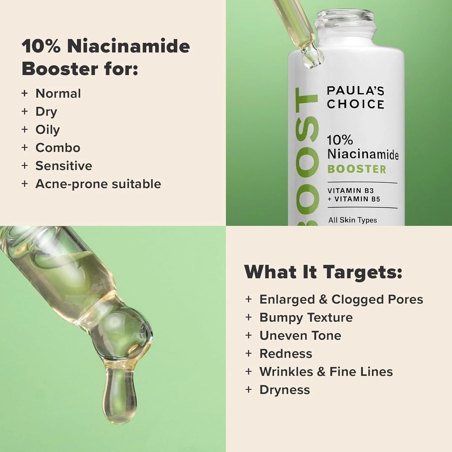 Paula's Choice BOOST 10% Niacinamide Booster, Vitamin B3, Vitamin C & Licorice E