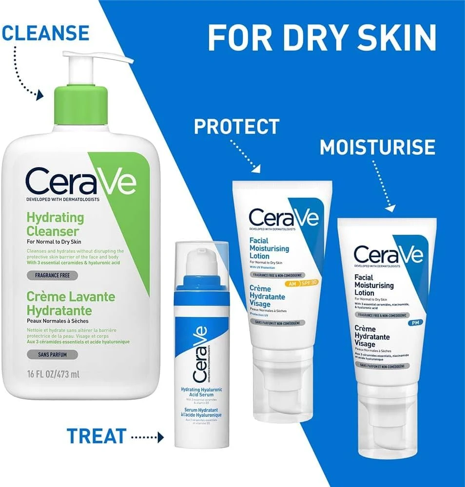 Cerave Hydrating Hyaluronic Acid Serum for Dry Skin 30ml