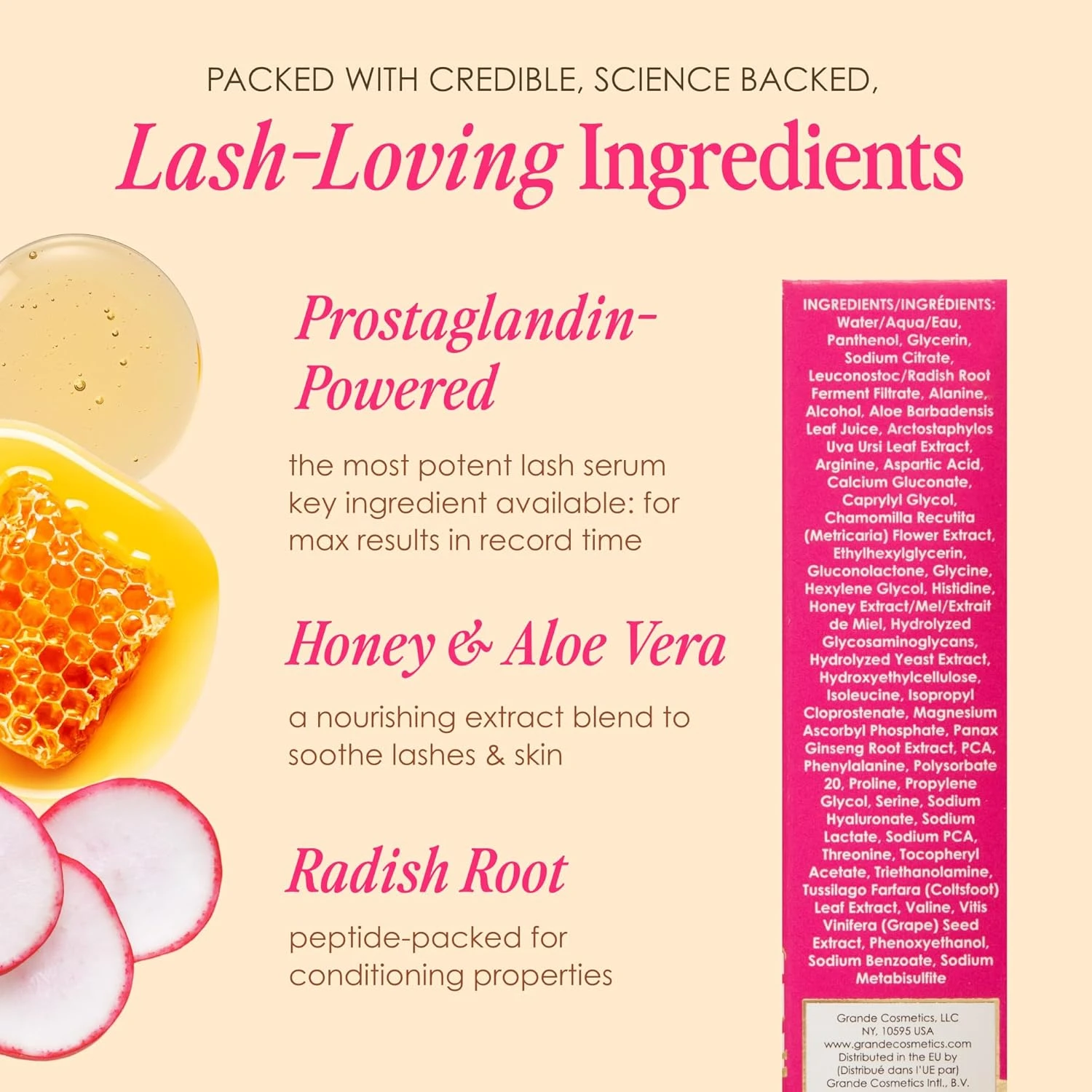 Grande Cosmetics GrandeLASH-MD Lash Enhancing Serum, 1 ml - 6-week starter suppl