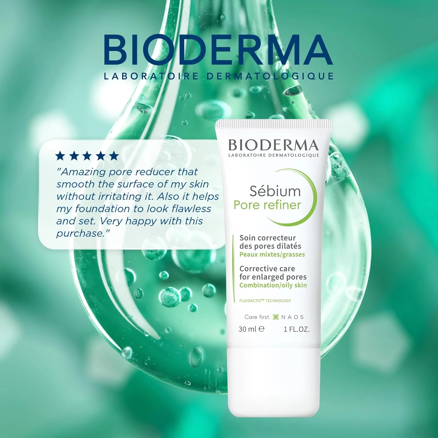 Bioderma Sebium Pore Refiner Corrective Care Cream For Combination To Oily Skin 