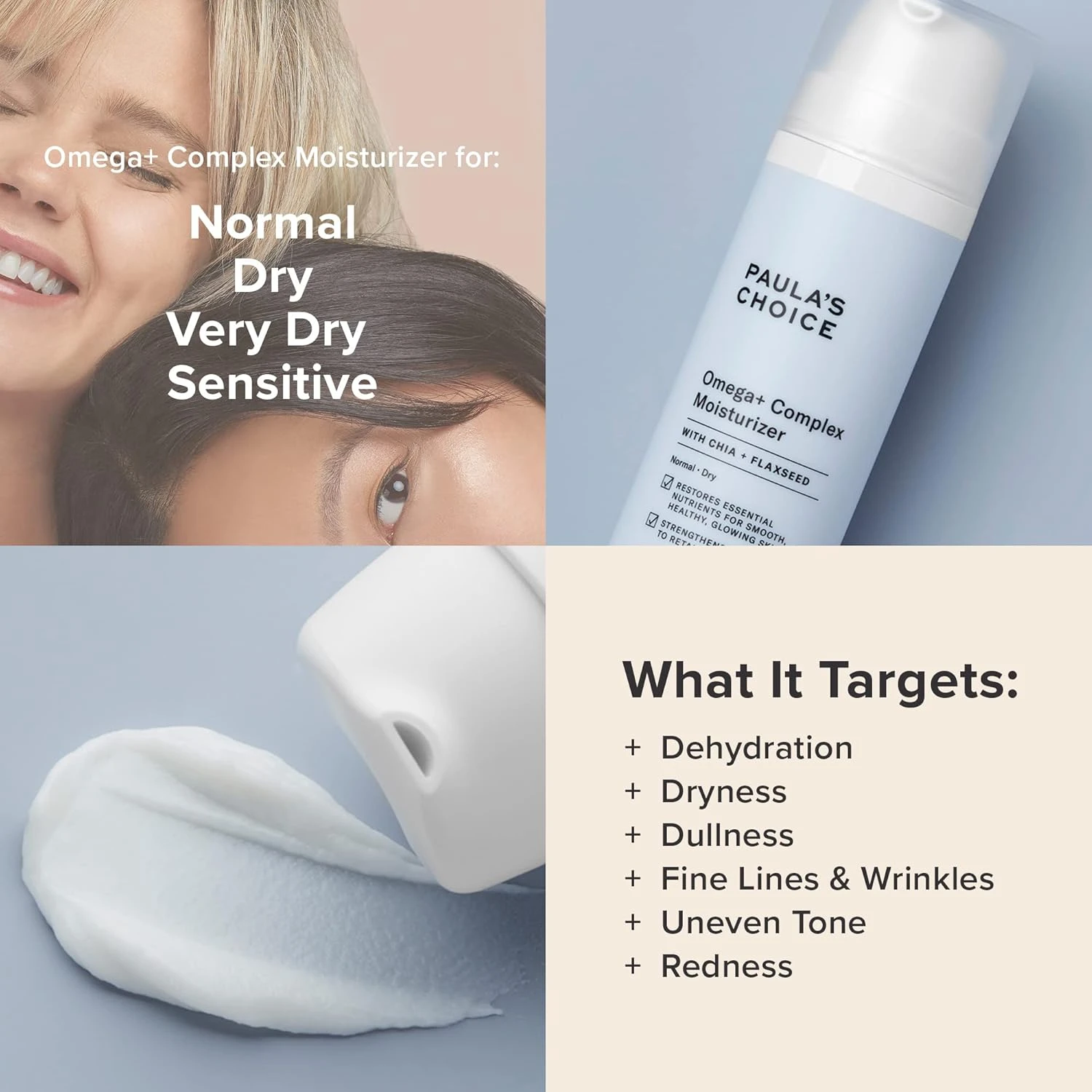 Paula's Choice Omega+ Complex Lightweight Face Moisturizer, Shea Butter & Plant