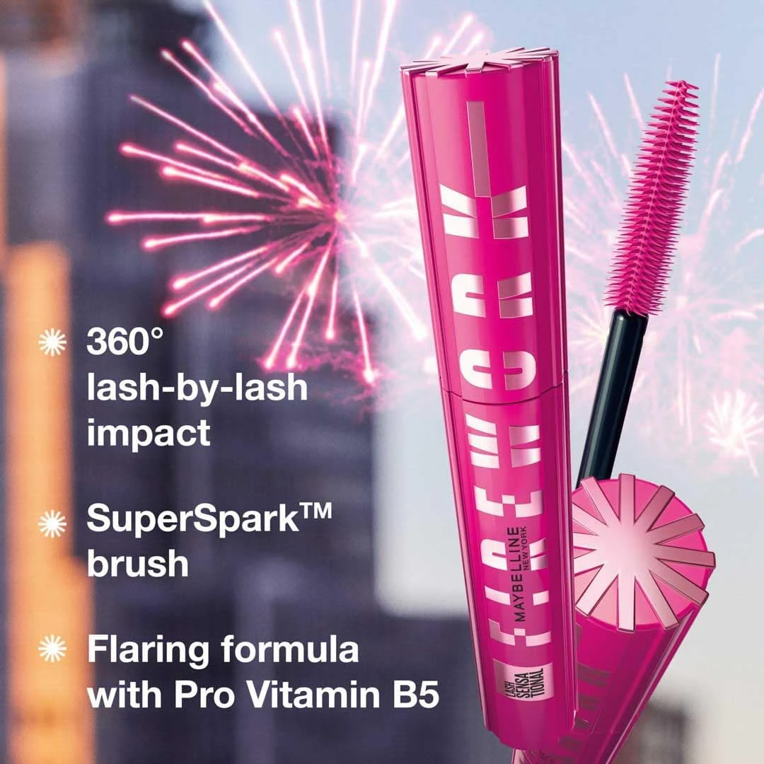 Maybelline New York Lash Sensational Firework; Black Mascara, 10ml