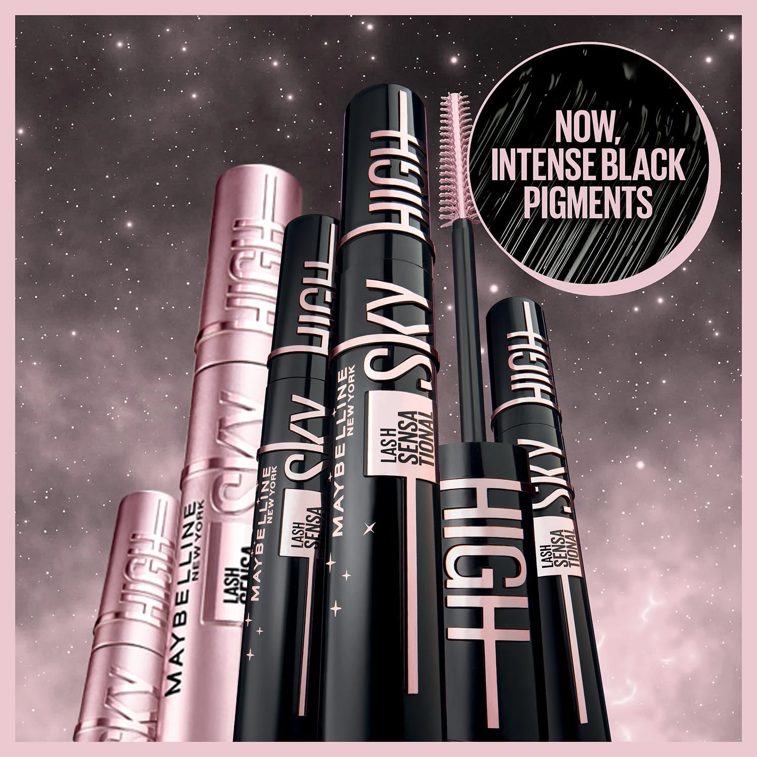 Maybelline New York Lash Sensational Sky High Washable Mascara Makeup, Volumizin
