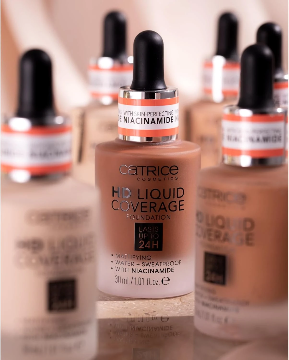 Catrice Hd Liquid Coverage Foundation 010, Light Beige, 30 ml