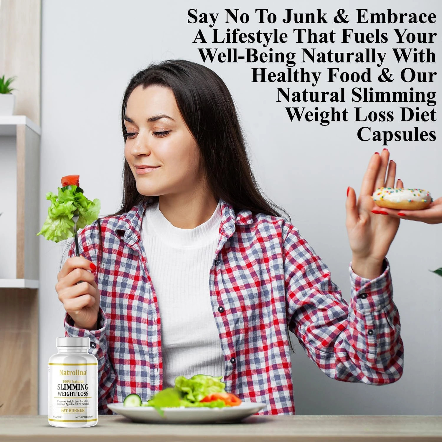 Natrolina 100% Natural Slimming Weight Loss Fat Burner Diet Pills 60 Capsules | 