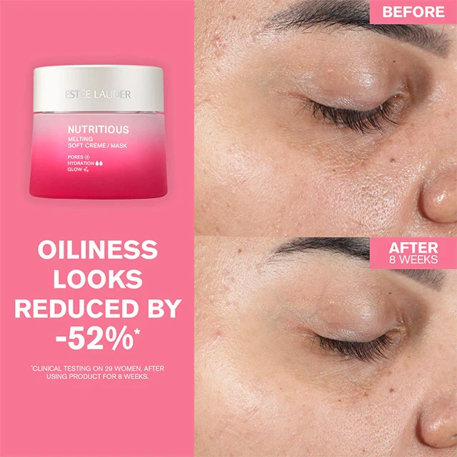 ESTÉE LAUDER Nutritious Melting Soft Creme Mask Pores Hydration-Glow, 50 ml