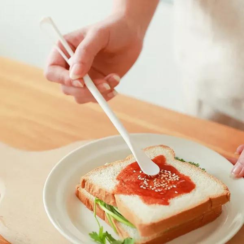 Multifunctional Double Side Egg Whisk Spoon Long Handle Coffee Mixer Spoon Cooki