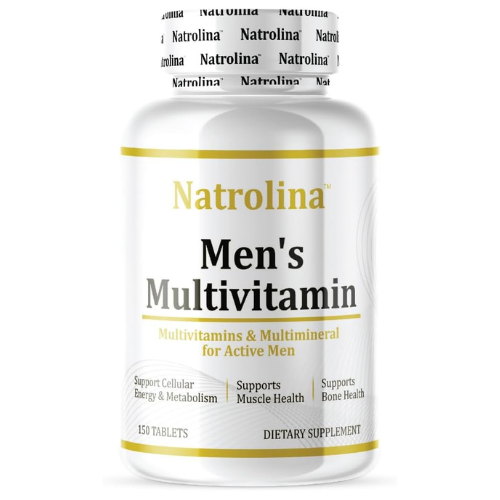 Natrolina Multivitamin for Men 150 Tablets | Support Immune System, Muscle, Bone